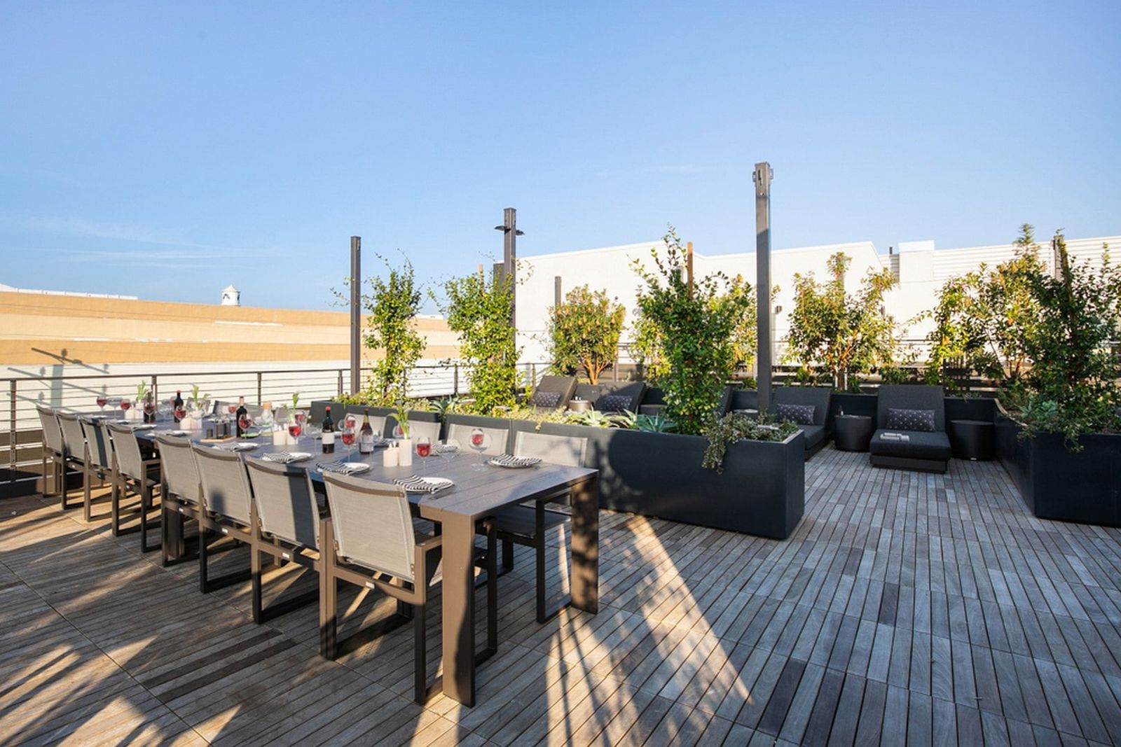 A resident dinner on the sky deck